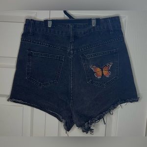 Jean Shorts with Butterfly